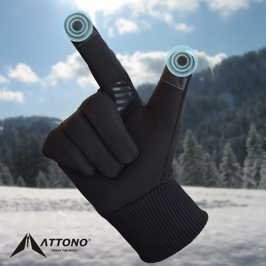 Offerta Guanti ATTONO Softshell Touchscreen: Bici e Sci al Miglior Prezzo - 3