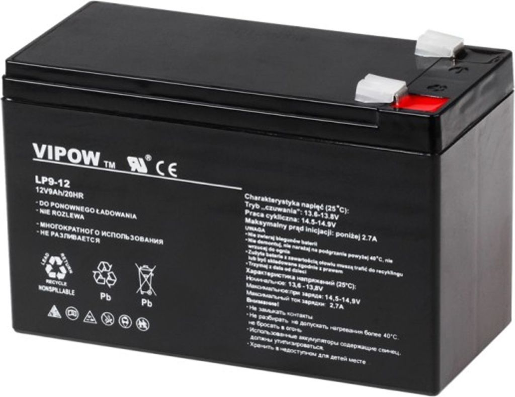 Batterie stationnaire à gel 12 V, 9 Ah, 151x65x94 mm Image du produit 