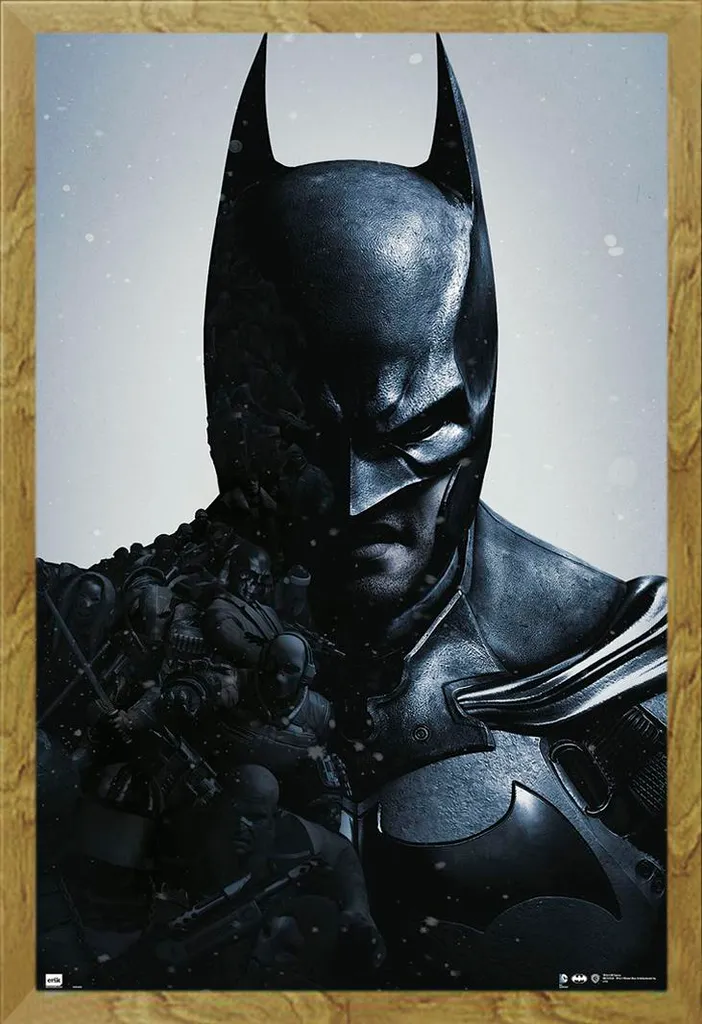 Batman Arkham Origins Poster + Cornice Shinsuke Rovere 61x91,5