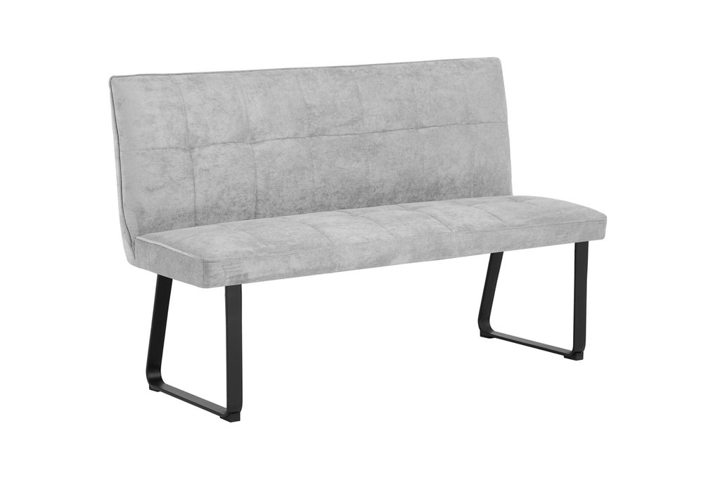 byLIVING Sitzbank Talea, 140 cm, hellgrau, Gestell Metall Produktbild 