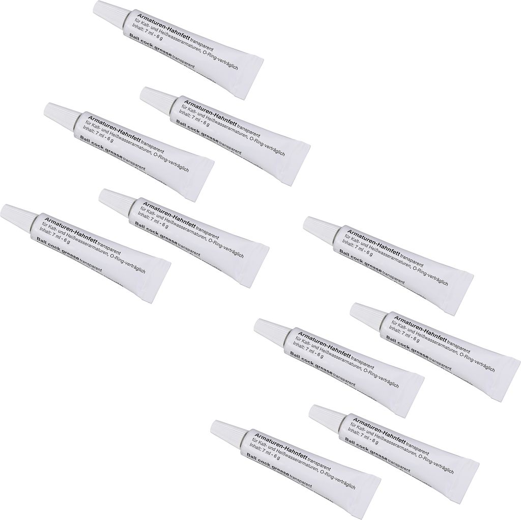 10 Tube á 6g Silikonfett Lebensmittelecht für Kaffeevollautmaten Armaturen Brühgruppe Dichtung O-Ringe Kaffeemaschinen EPDM VMQ MVQ NBR FKM