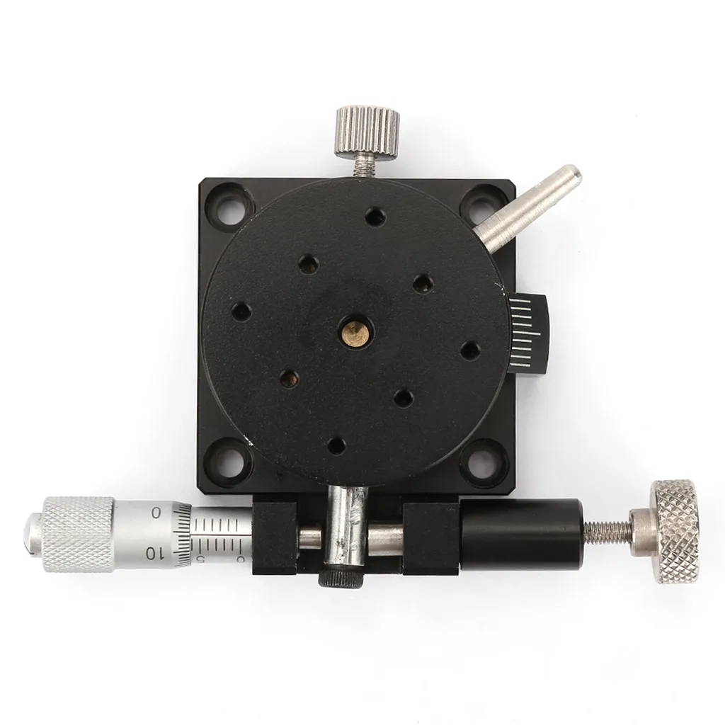 Plate-forme rotative manuelle pour alignement laser et mesure d'angle