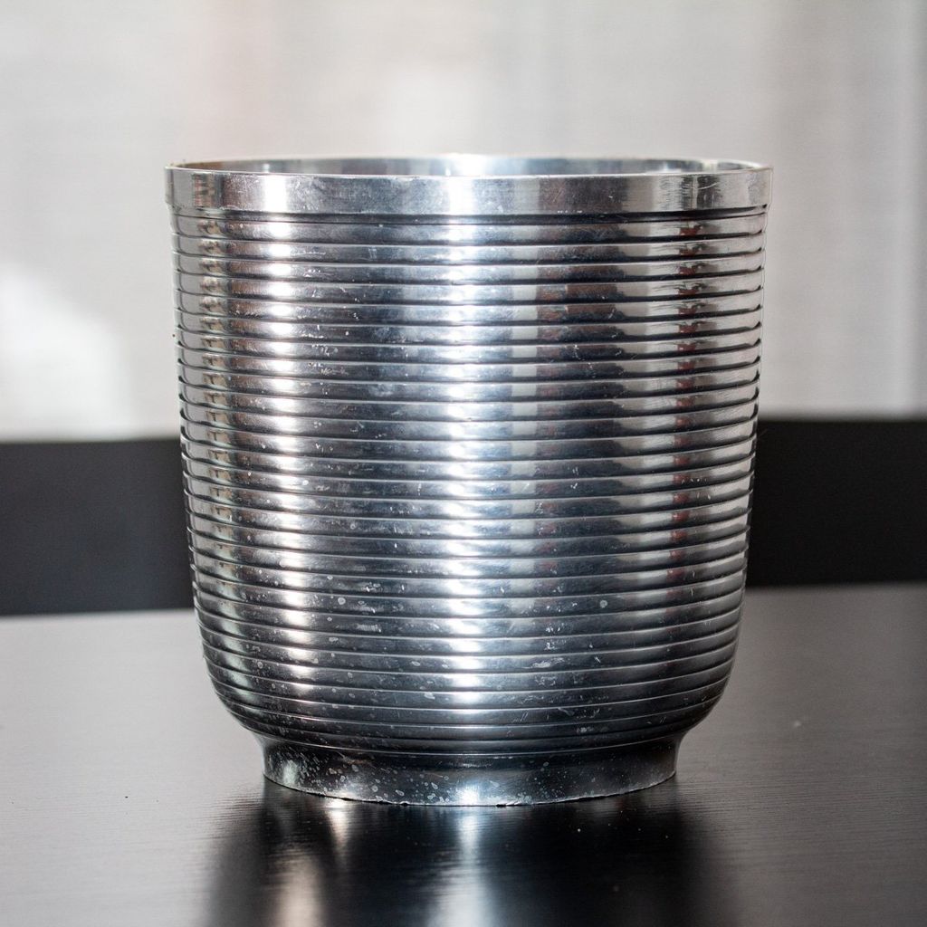 Aluminium Vase, Wickel-Optik, Vase, Deko-Flasche, Produktbild 