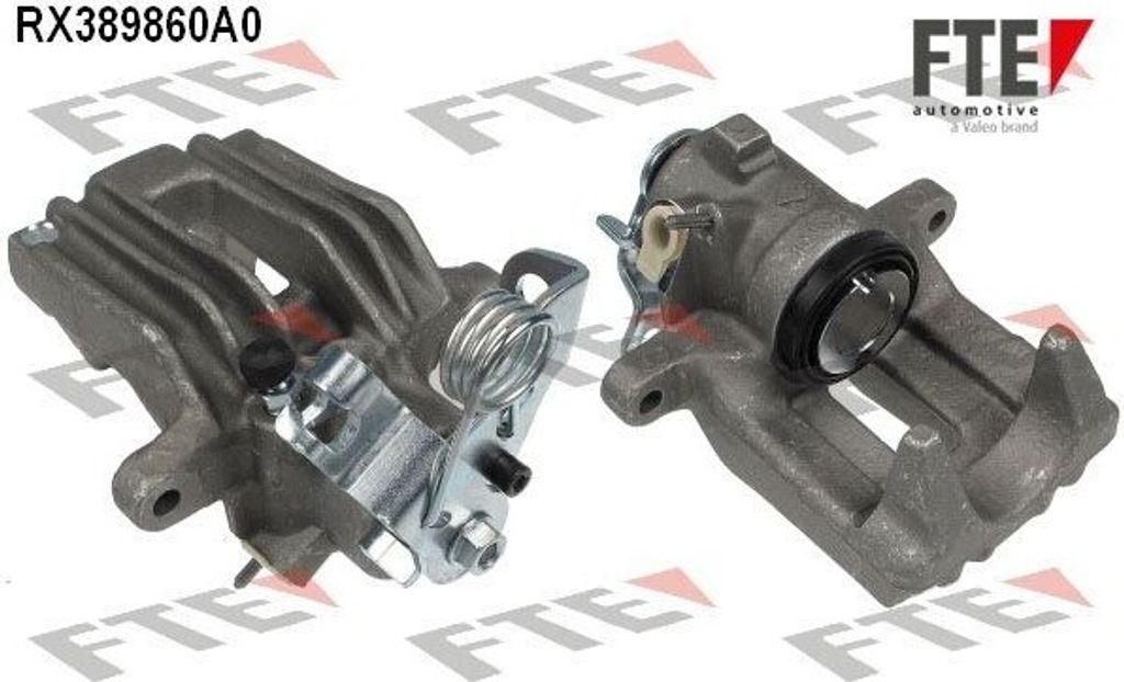 FTE Bremssattel Hinten Rechts für AUDI A4 Avant (8ED, B7) Ø38mm Grau 9290732
