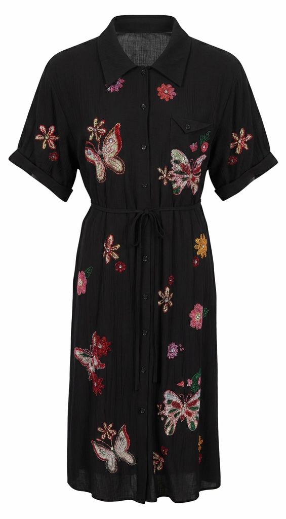 EMBELL damen kleid - schwarz, M Produktbild 