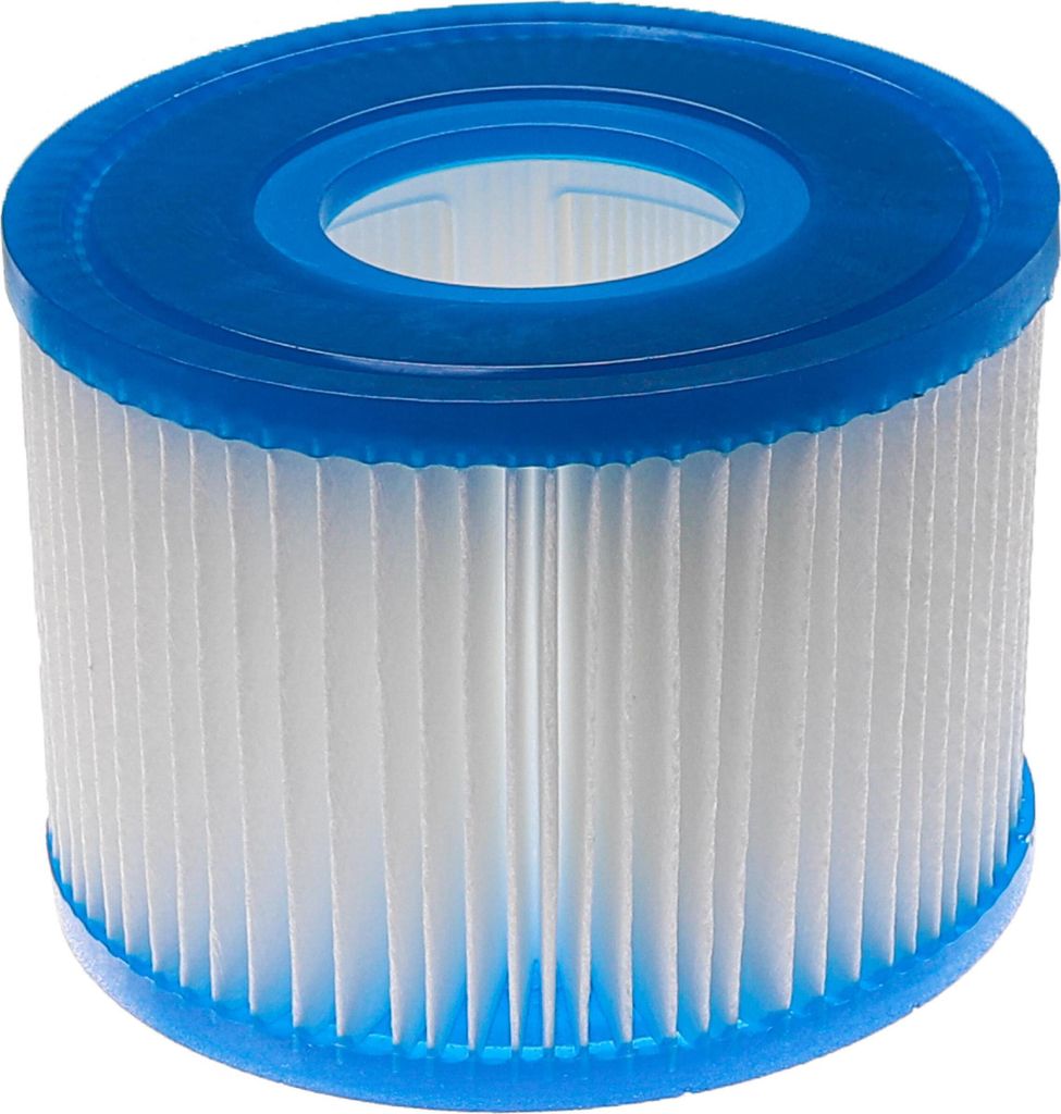 vhbw Filterkartusche Typ S1 kompatibel mit Intex PureSpa 28403E, 28443E, 28423E, 28453E, 28413E, 28407E, 28421E Pool - Ersatzfilter Blau Weiß