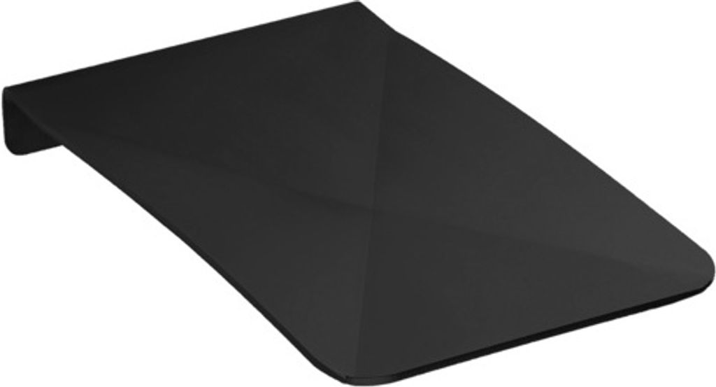 Tropfschale aus Edelstahl zur Wandmontage mit Farboptionen, Farbe:Schwarz