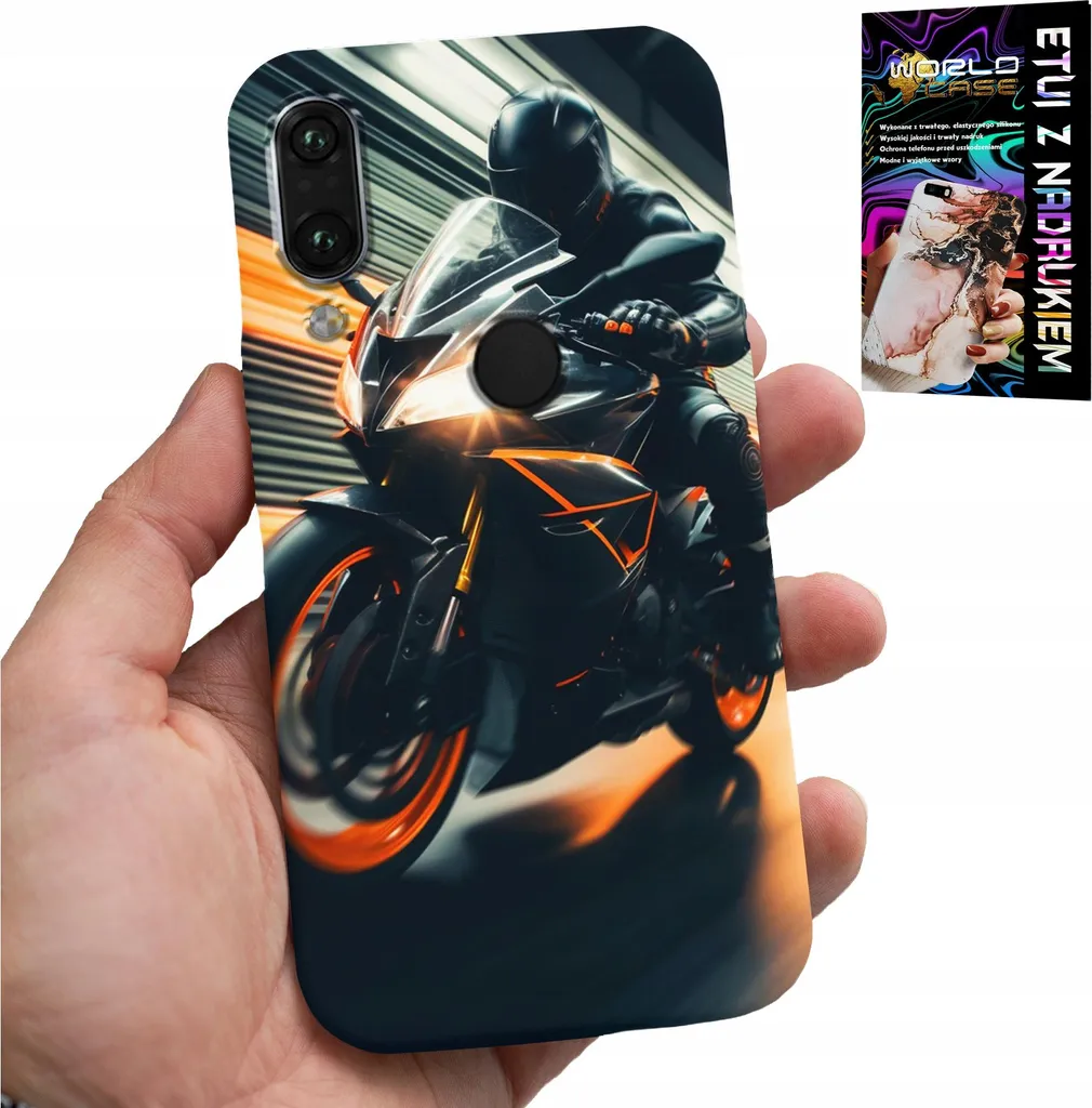 Kit Protezione Huawei P Smart 2019: Cover Moto Fan e Vetro Display