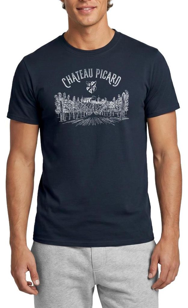 Spreadshirt Star Trek Picard Chateau Picard Männer T-Shirt, 3XL, Navy