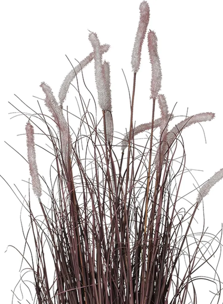 VIVANNO RUBA Organica Rossa 117cm | Pianta Artificiale Hi-Tech Design - 5