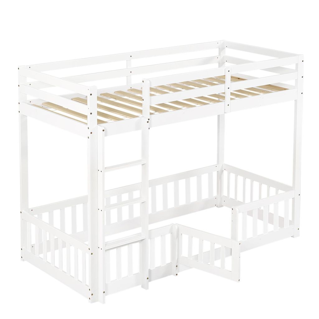 Flieks Etagenbett Kinderbett 90*200cm mit Rausfallschutz, Produktbild 