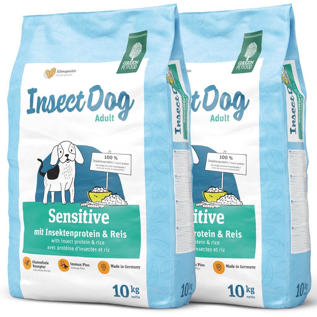 green petfood insectdog sensitive 10 kg