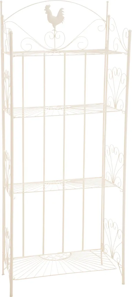 Étagère Métal Gain de Place Mia Crème - Solution Rangement Déco Chic