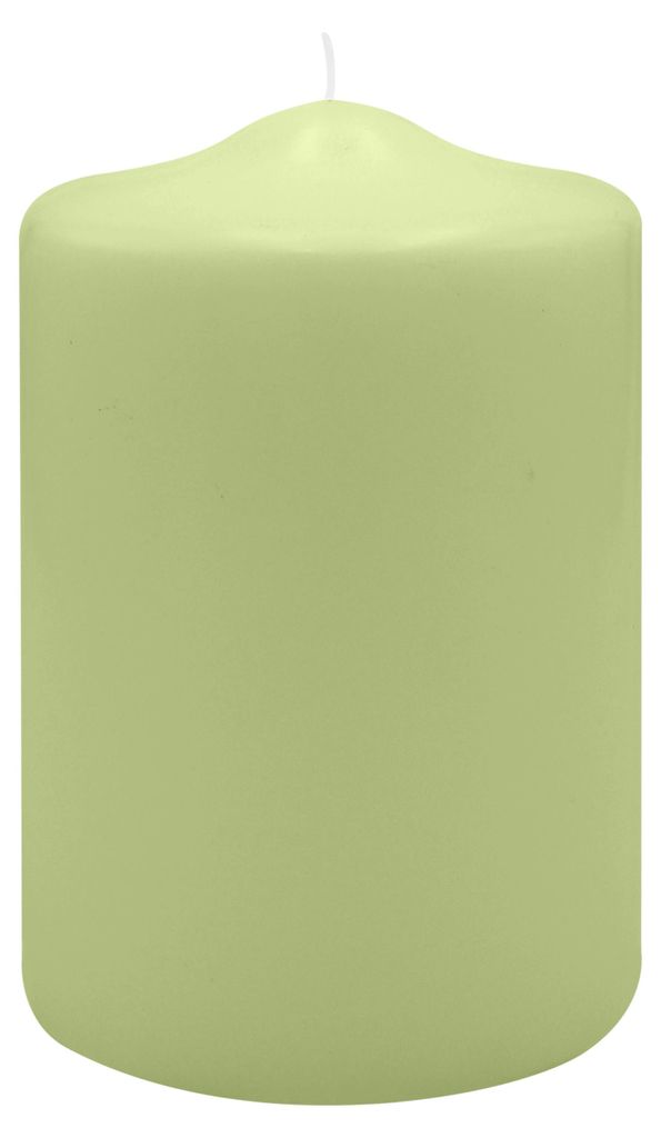 Spitzkopf-Stumpenkerzen Kiwi 150 x Ø 100 mm, 6 Stück