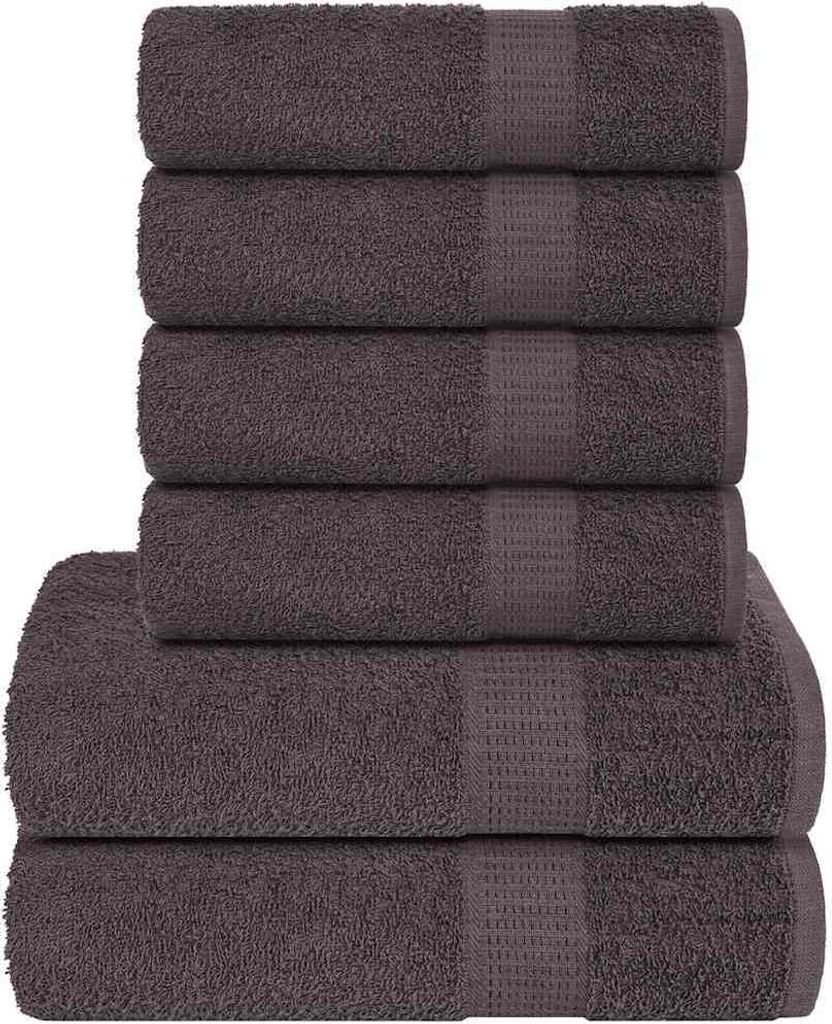 6-tlg. Handtuch-Set FROGN Anthrazit 360 g/m²