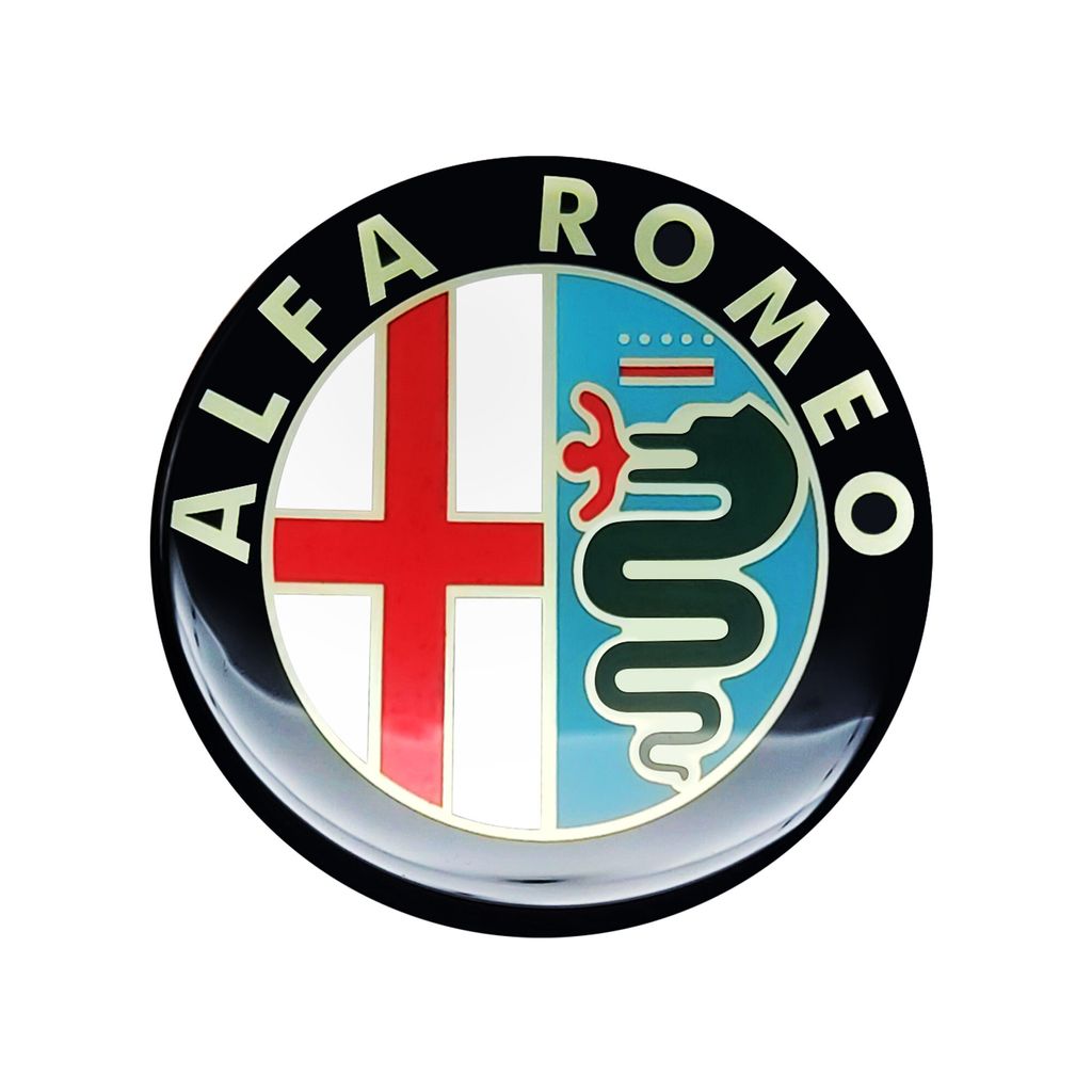 Aufkleber Alfa Romeo 3D Offizielles Logo Old 48 mm