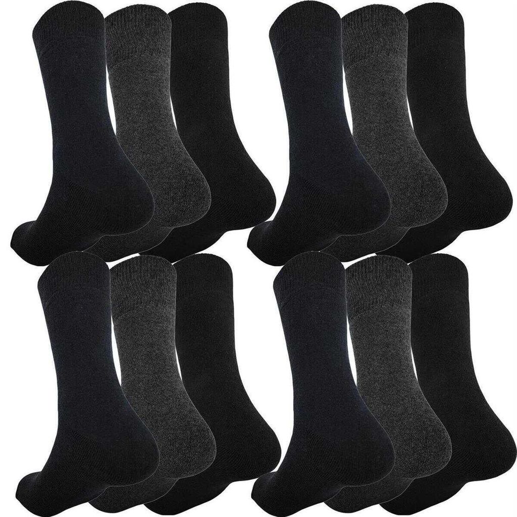 12 Paar Herren Wintersocken Innenfrottee Socken 12 Paar Produktbild 