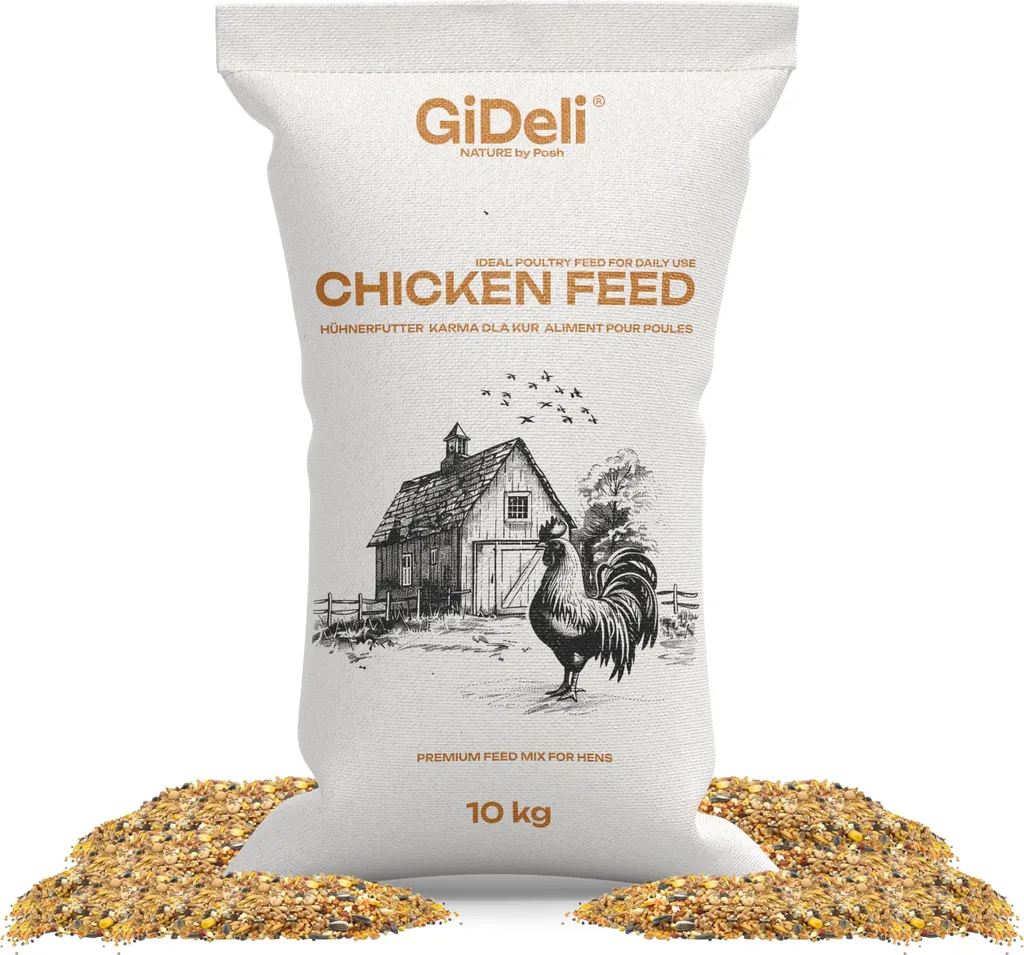 Mangime Galline Ovaiole 10kg GiDeli: Produzione Uova Naturale Senza OGM