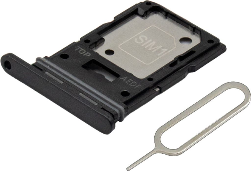 MMOBIEL Dual SIM Kartenhalter Ersatz für Samsung Galaxy A54 5G - Inkl. Sim Pin - Schwarz