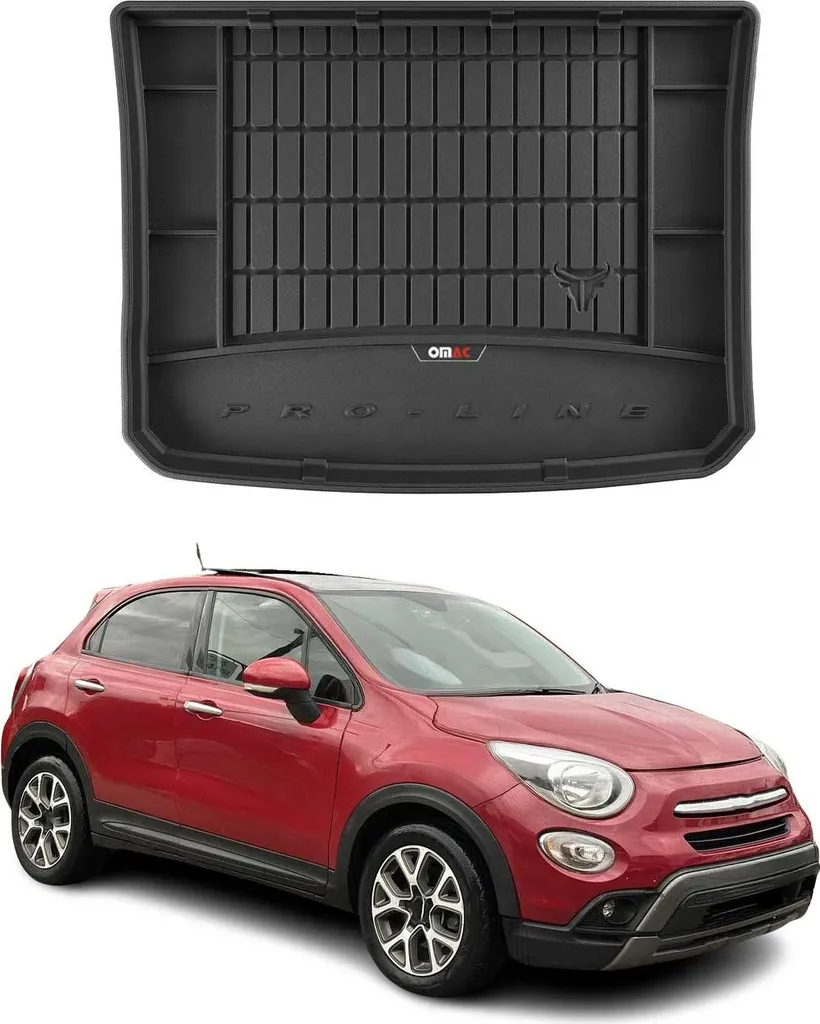 Vasca Baule Fiat 500X 2014-2019 | Protezione Bagagliaio TPE Nero OMAC