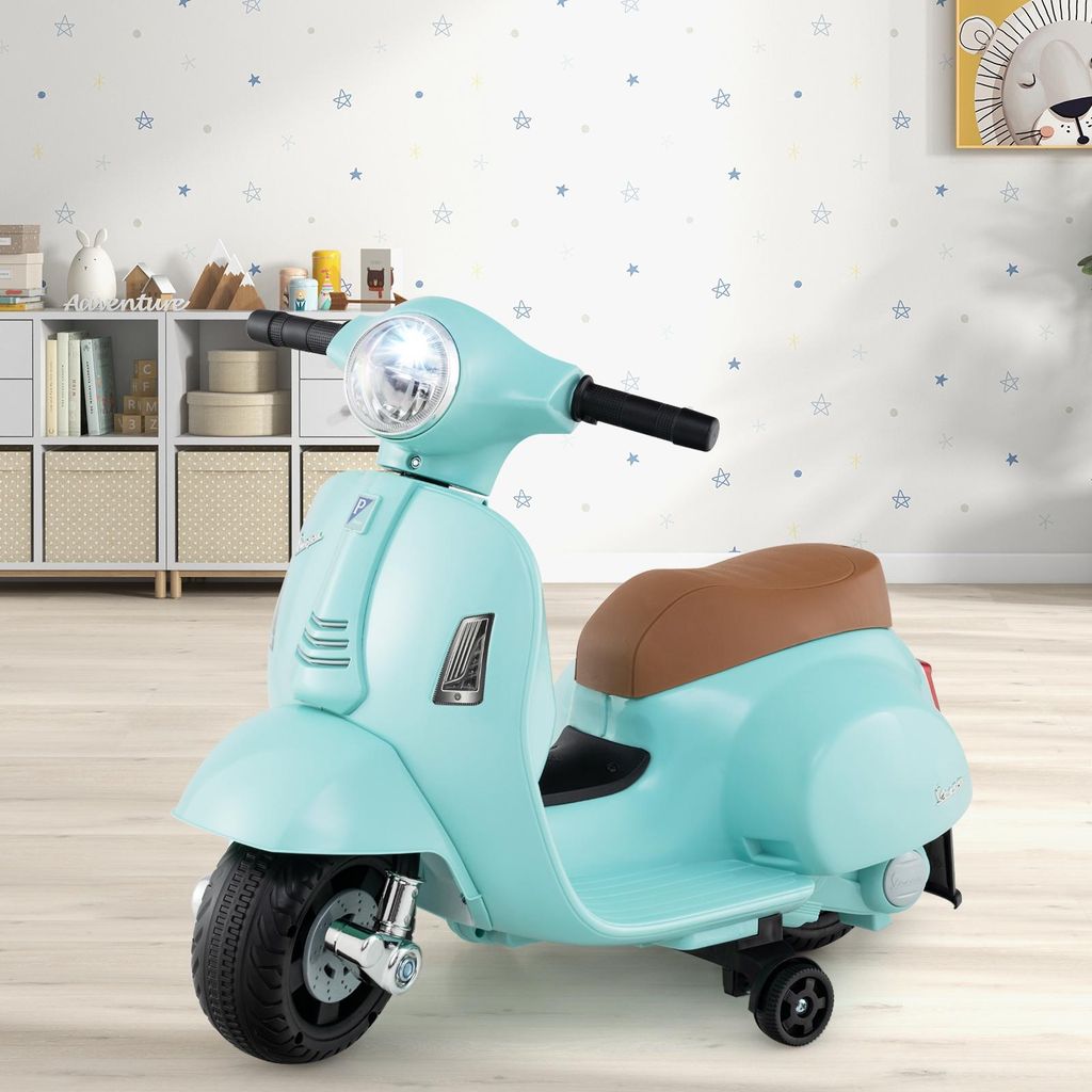 COSTWAY Kinder Motorrad Elektrisch, Vespa 6V Motorrad mit Produktbild 