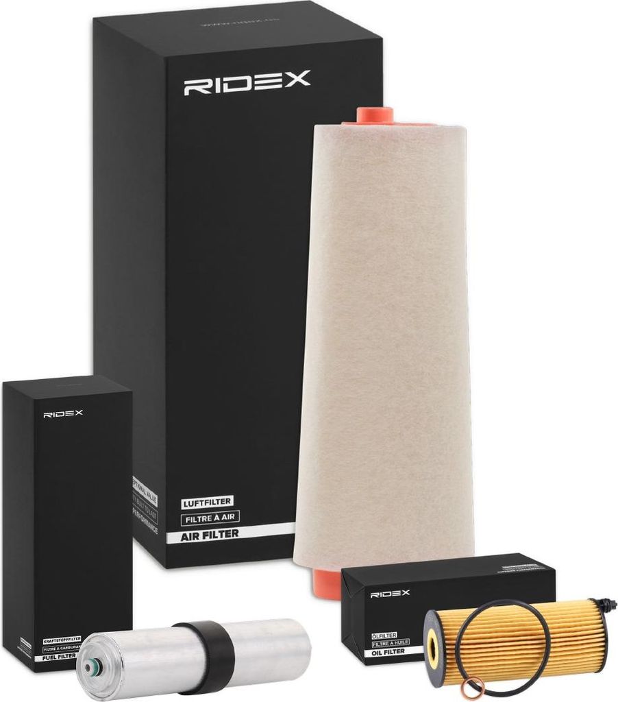 RIDEX Filterset Inspektionspaket Filtersatz für BMW 3 Touring (E91) 3 Limousine (E90) 3 Limousine (E46) 3 Coupe (E92) 3 Cabrio (E93)