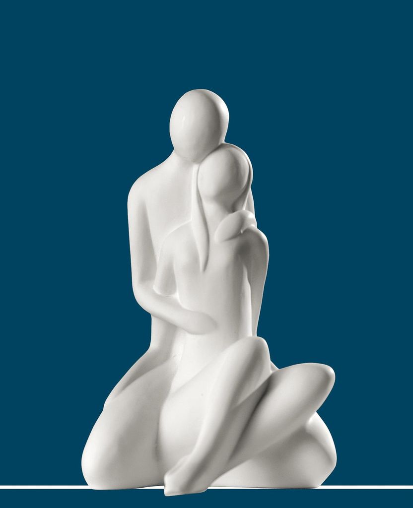 Gilde Francis, Figur, Paar, "Anschmiegsam", Keramik, creme, Produktbild 