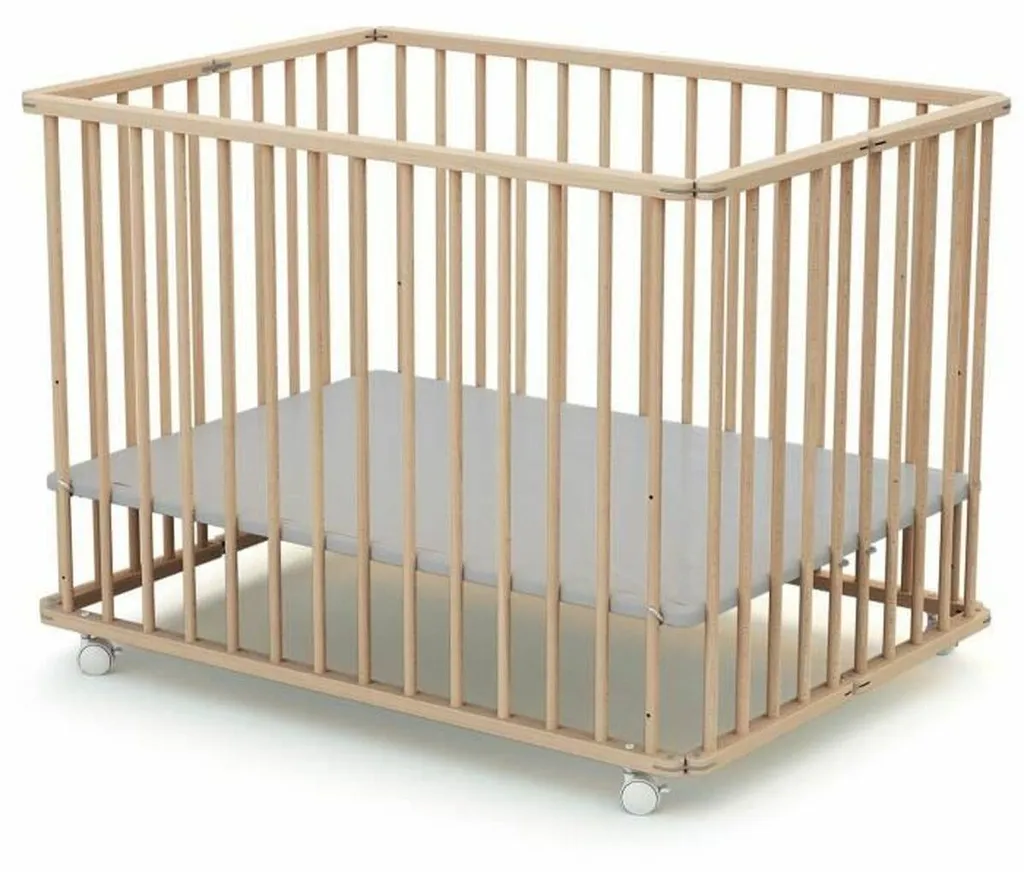 Tapis d'Éveil Bébé WEBABY Beige 70x100 cm - Douceur et Sécurité - 3