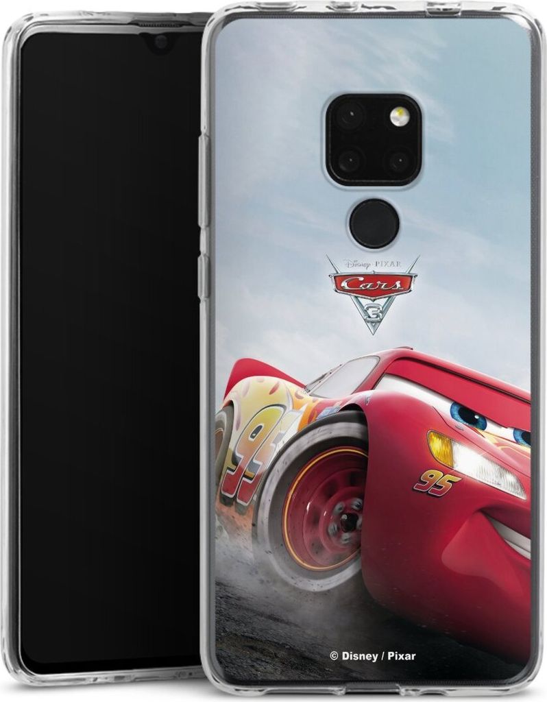 DeinDesign Handyhülle für Huawei Mate 20 Silikon Hülle Case Smartphone Schutzhülle Cars Lightning Mcqueen 95 Offizielles Lizenzprodukt