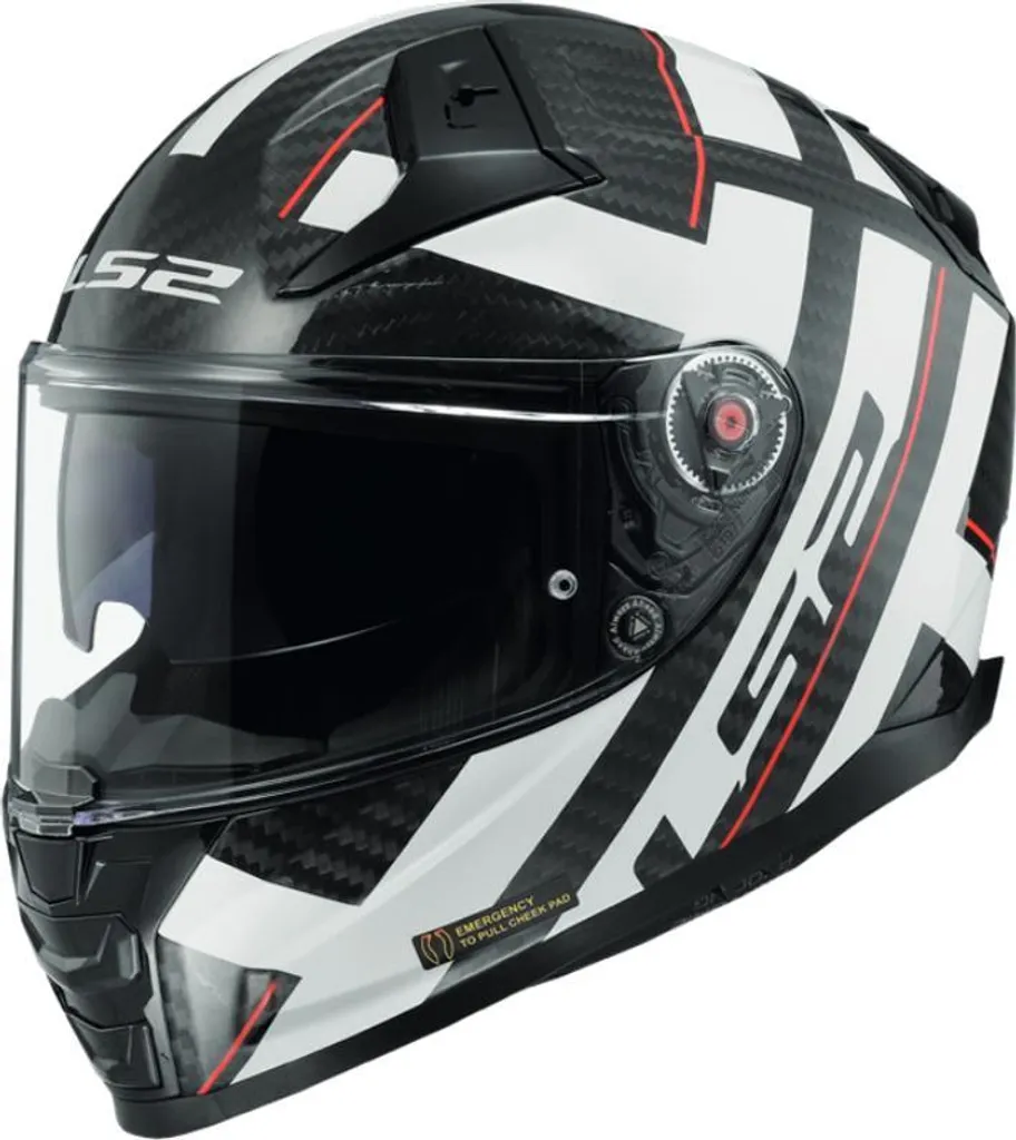 Casque LS2 Vector II C Strong Carbone S - Idéal Route et Moto Touring