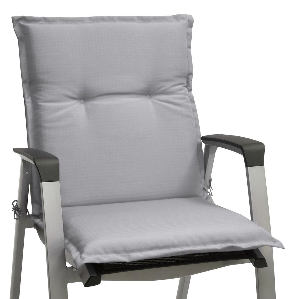 Beautissu Niedriglehner Auflagen Base NL, 100x50cm, Grau Produktbild 