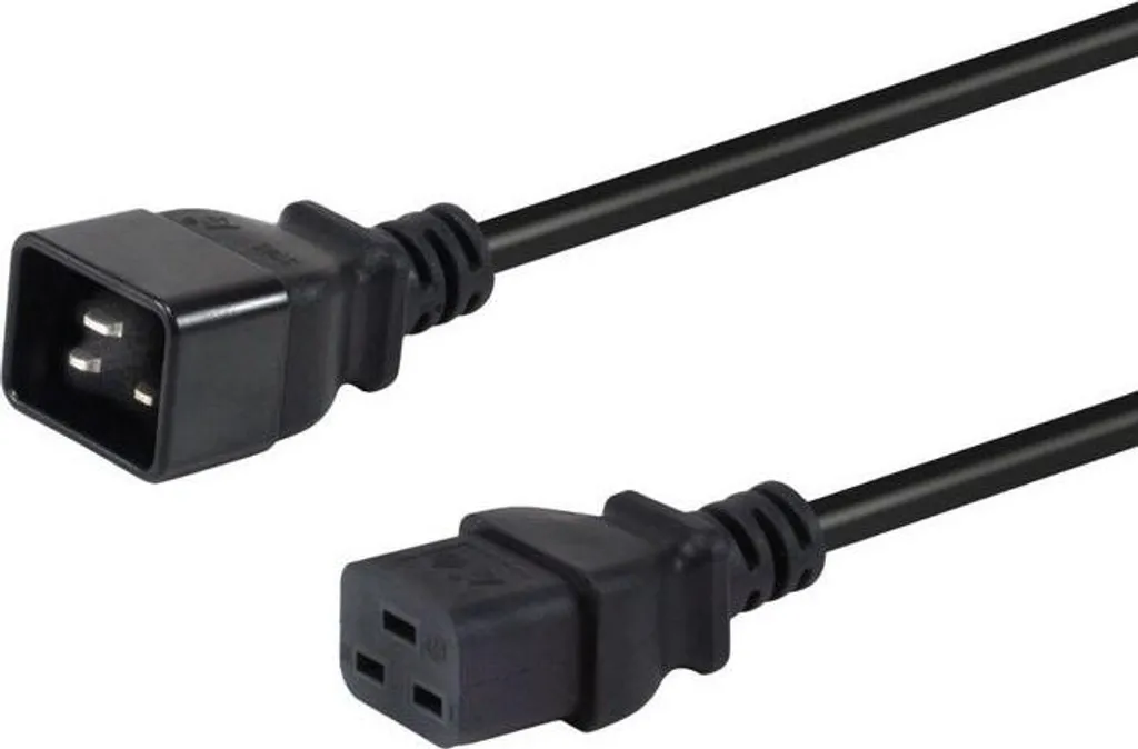 Equip 112130 Cavo Alimentazione C20 C19 1.8m Nero 16A per Server PDU