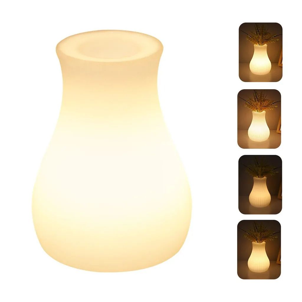 LED-Deko-Lampe , LED-Vasen-Lampe , 1.2W , Nachttischlampe , Fernbedienung