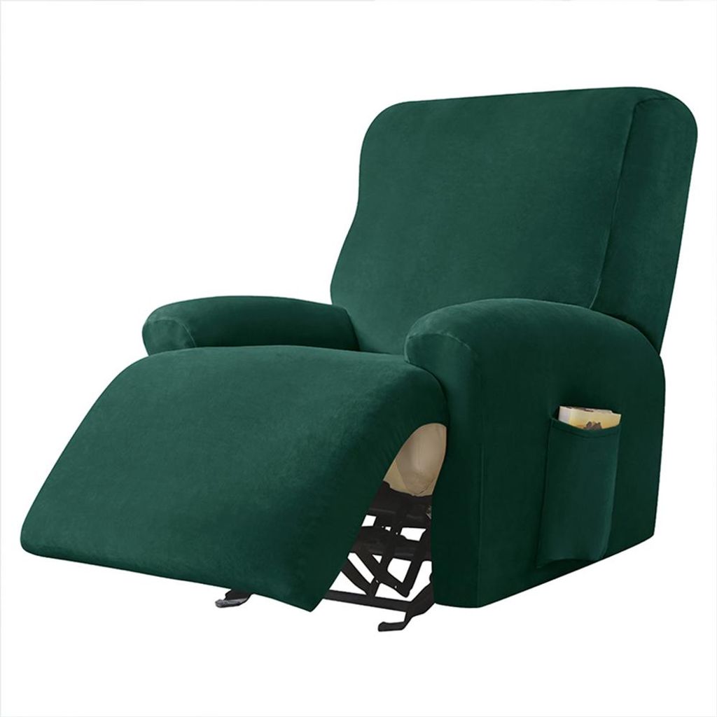 Elastischer Velours-Bezug für Relaxsessel mit Fußstütze Produktbild 