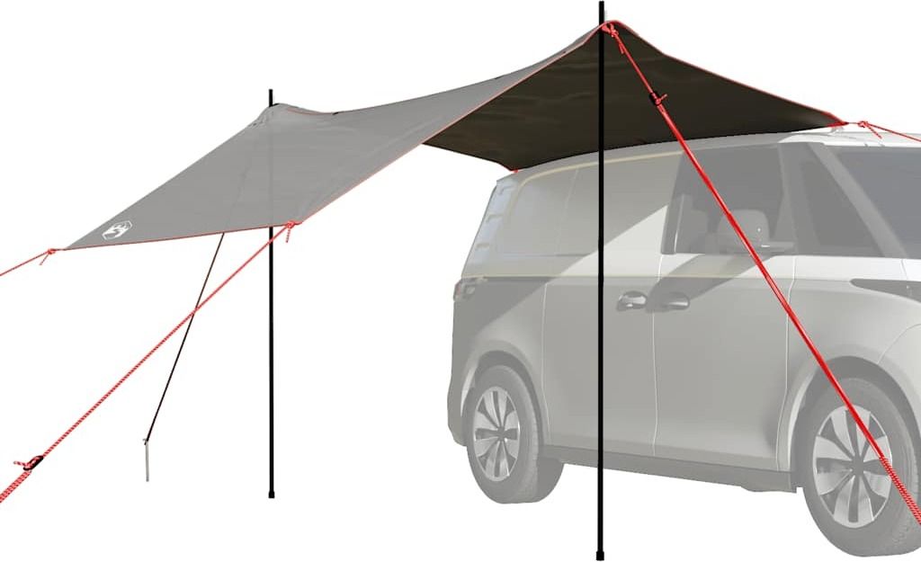 Autozelt Grau und Orange Wasserdicht - Campingzelte 4009520