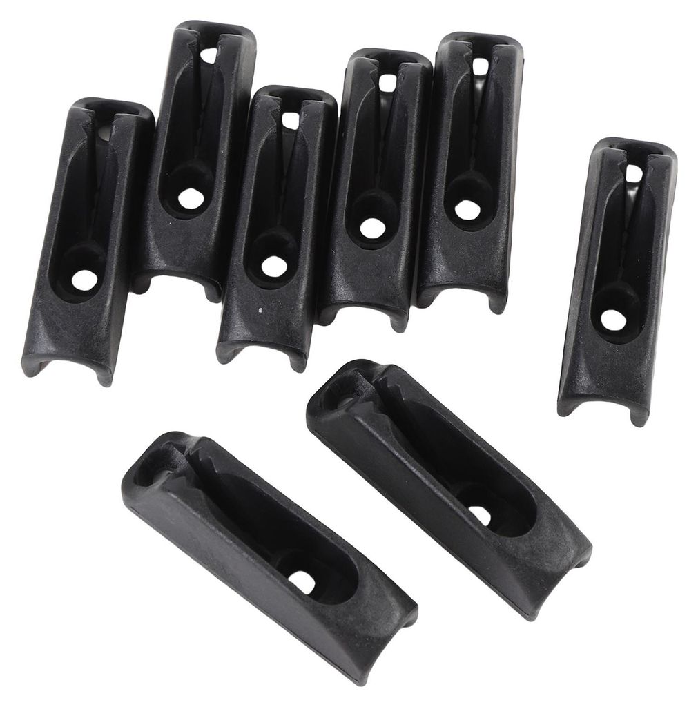 8PCS Kajak Klampe Quick Grip Schwarz Hochfestes Nylon Selbst Lock Seil für Kanu Schlauchboot Beiboot Yacht Liegeplatz deck