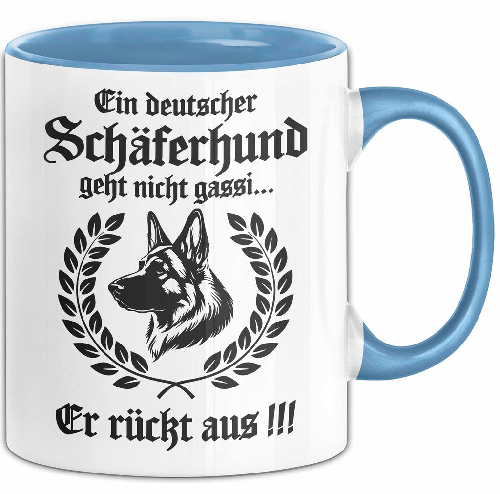 Deutscher Schäferhund Tasse Geschenk Lustige Geschenkidee Geht NichT Gassi (Blau)