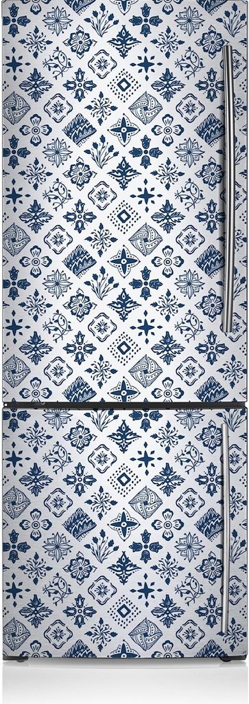 Kühlschrank Aufkleber Kühlschrankmagnete Dekoration Kühlschrankfolie 70x190 cm - Mororianisches Muster
