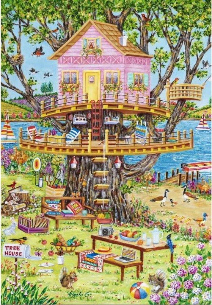 GRAFIK-Puzzle Baumhaus 1000 dlks