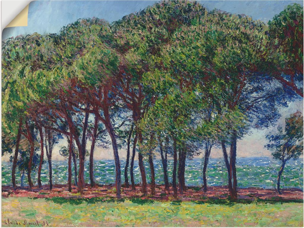 ARTland Wandbild, selbstklebend Kiefern am Cap d'Antibes. 1888 Größe: 80x60 cm