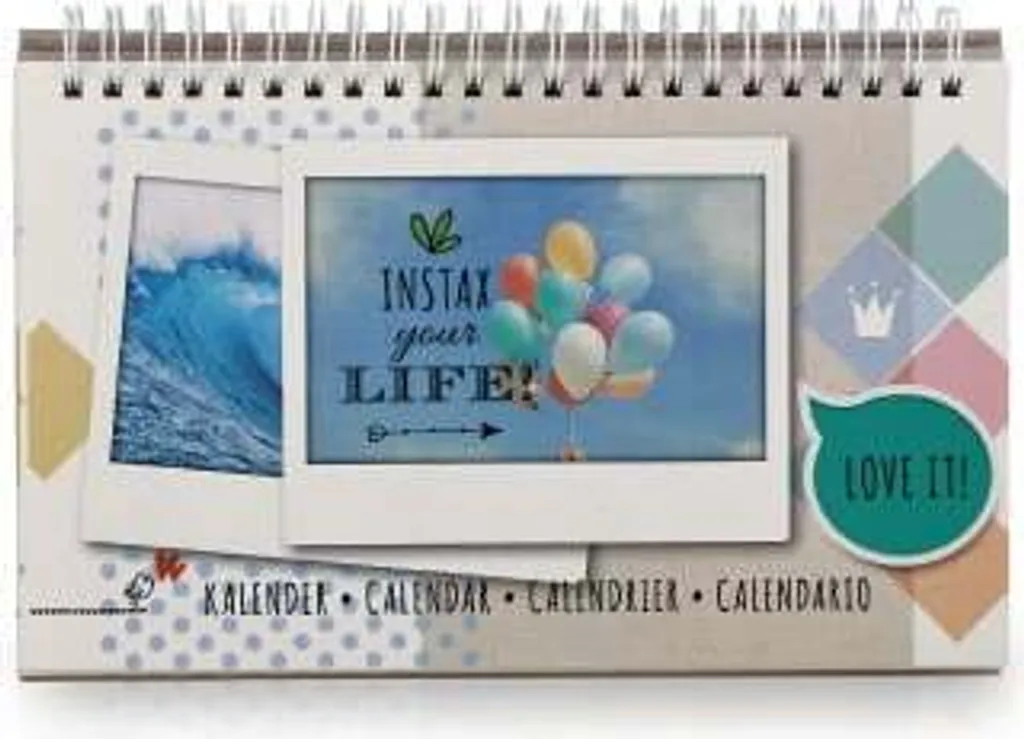Calendrier permanent Instax WIDE : cadre multiple pour 13 tirages photo