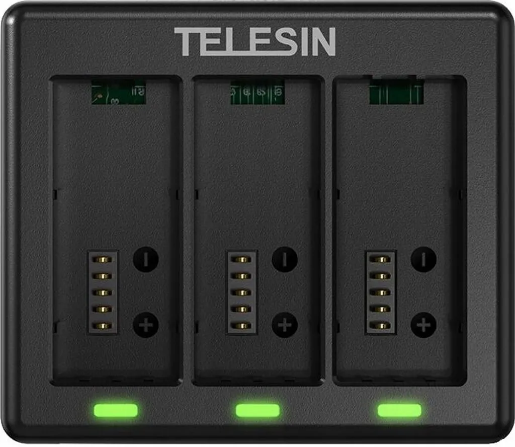 Chargeur USB Rapide TELESIN pour 3 Batteries GoPro HERO 13 et 12 Black