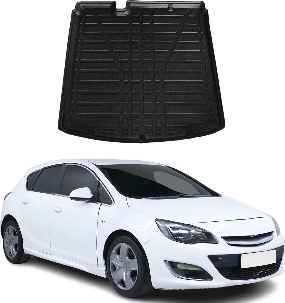 Kofferraumwanne Laderaumwanne für Opel Astra J 2012-2015 Stufenheck Gummi TPE
