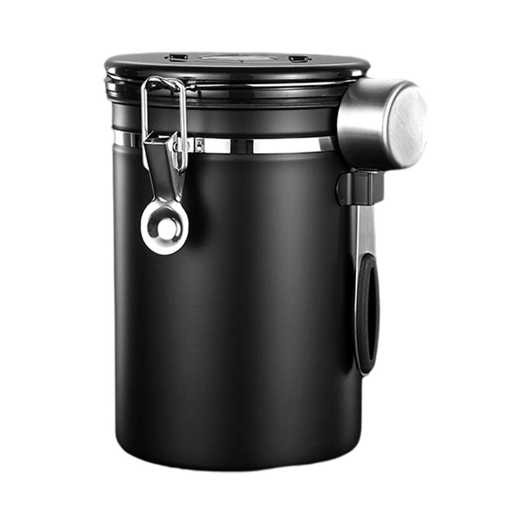 1 Set 1200 ml/1500 ml/1800 ml Kaffeebohnenbehälter lebensmittelechter rostfreier Edelstahl bpa-freier Lebensmittelbehälter mit Schaufel für zu H...