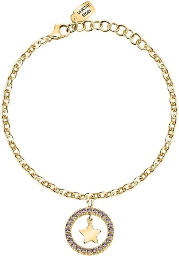 Bracelet décent plaqué or avec étoile Amitié LPS05ARR85 pour femme