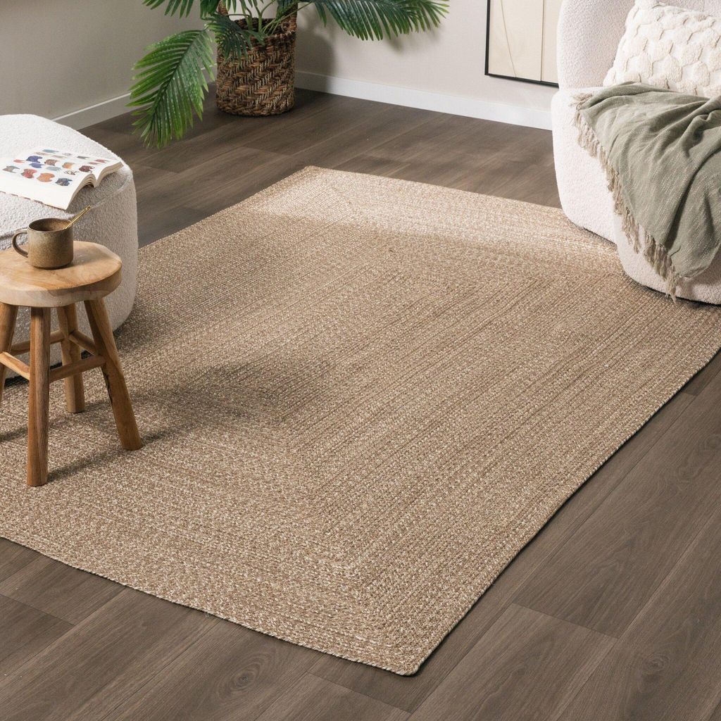 Outdoor Jute Teppich - Bali Braun - 200x290 cm - Wohnzimmer, Esszimmer, Balkon, Garten, Terrasse - FRAAI | Home & Living - Boho, Ländlich