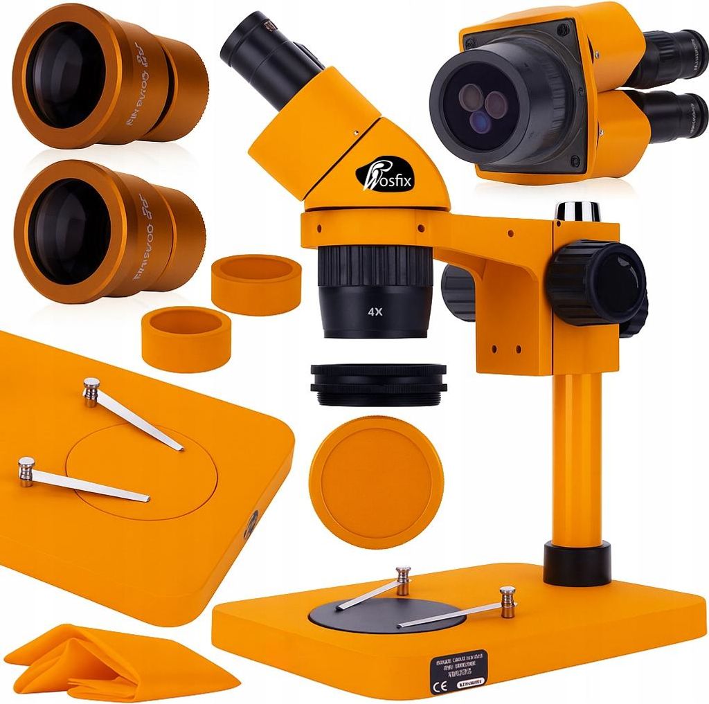 Rosfix Ganimedes S MSSP-B-PS1-O - Stereoskopisches binokulares Mikroskop | Planets S | Zoom 20-40x | Greenough-Optik | WF10X/20 | 45° | Rotation 3...