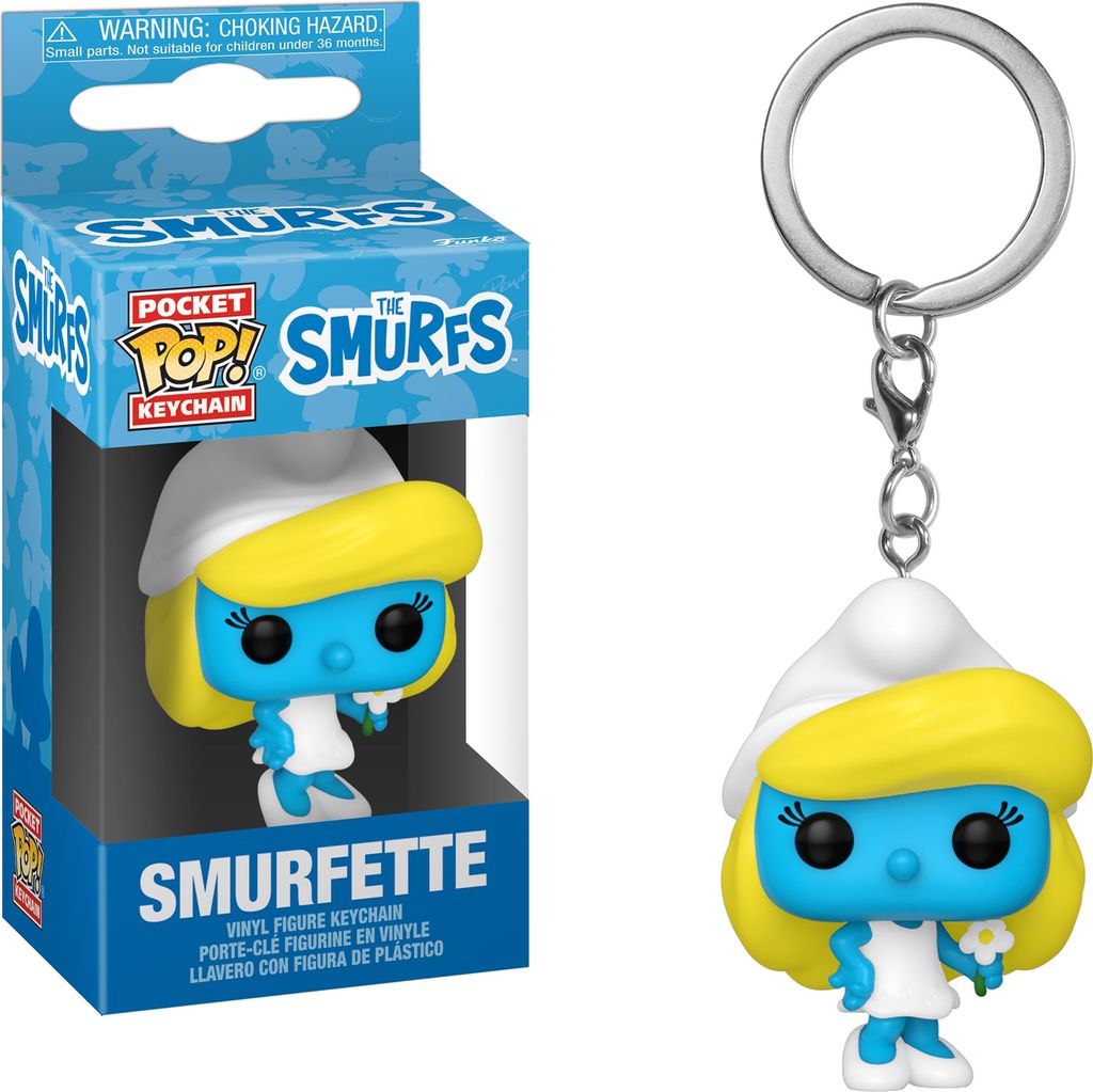 The Smurfs Die Schlümpfe - Smurfette Schlüsselanhänger Funko Pocket POP! Keychain