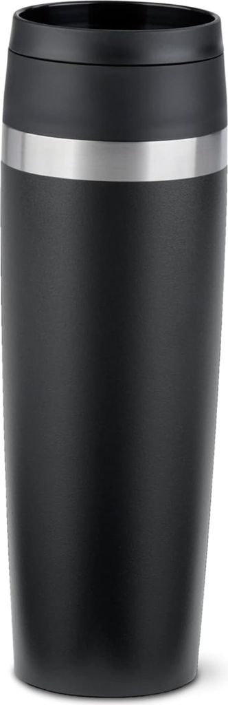EMSA N2023550 Travel Mug Classic 0,5 Liter Thermobecher Edelstahl schwarz
