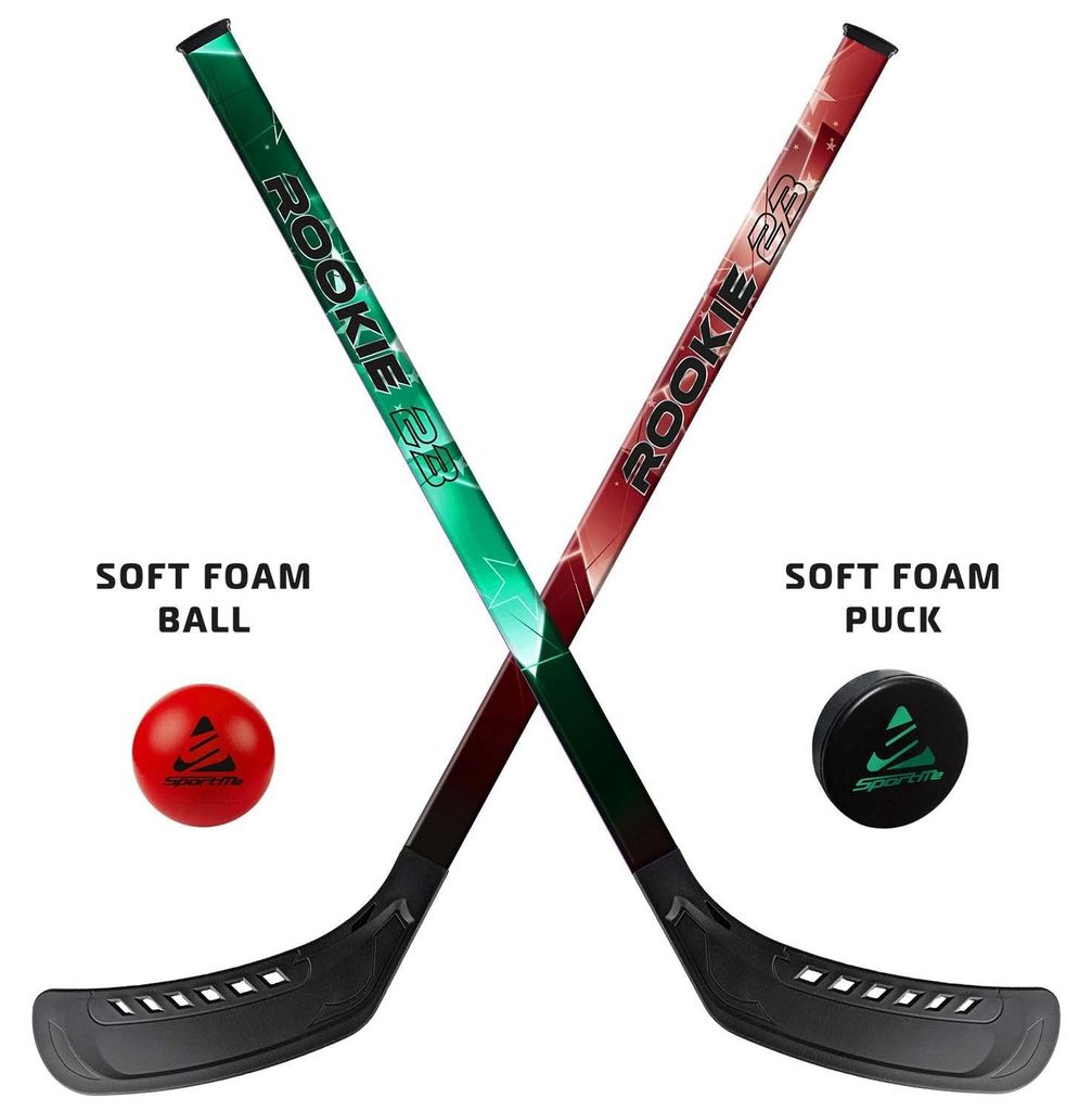Street-Hockey-Set für Kinder, 2er-Pack Schläger, 60 cm Produktbild 